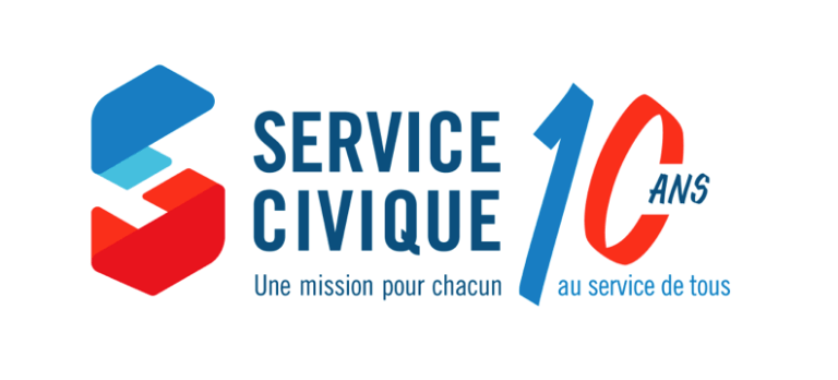 Logo 10 ans service civique