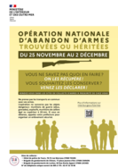 Opération nationale d’abandon d’armes du 25 novembre au 2 décembre 2022