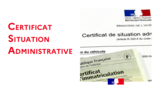 Certificats de situation administrative (non gage et non opposition)
