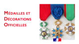 Médailles et décorations officielles