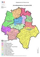 Les arrondissements du département d'Indre et Loire